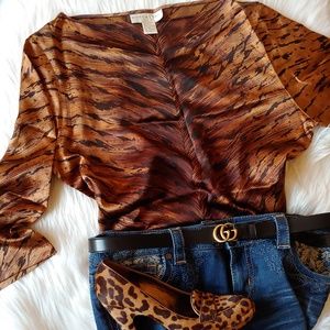 Silk Animal print Doncaster top